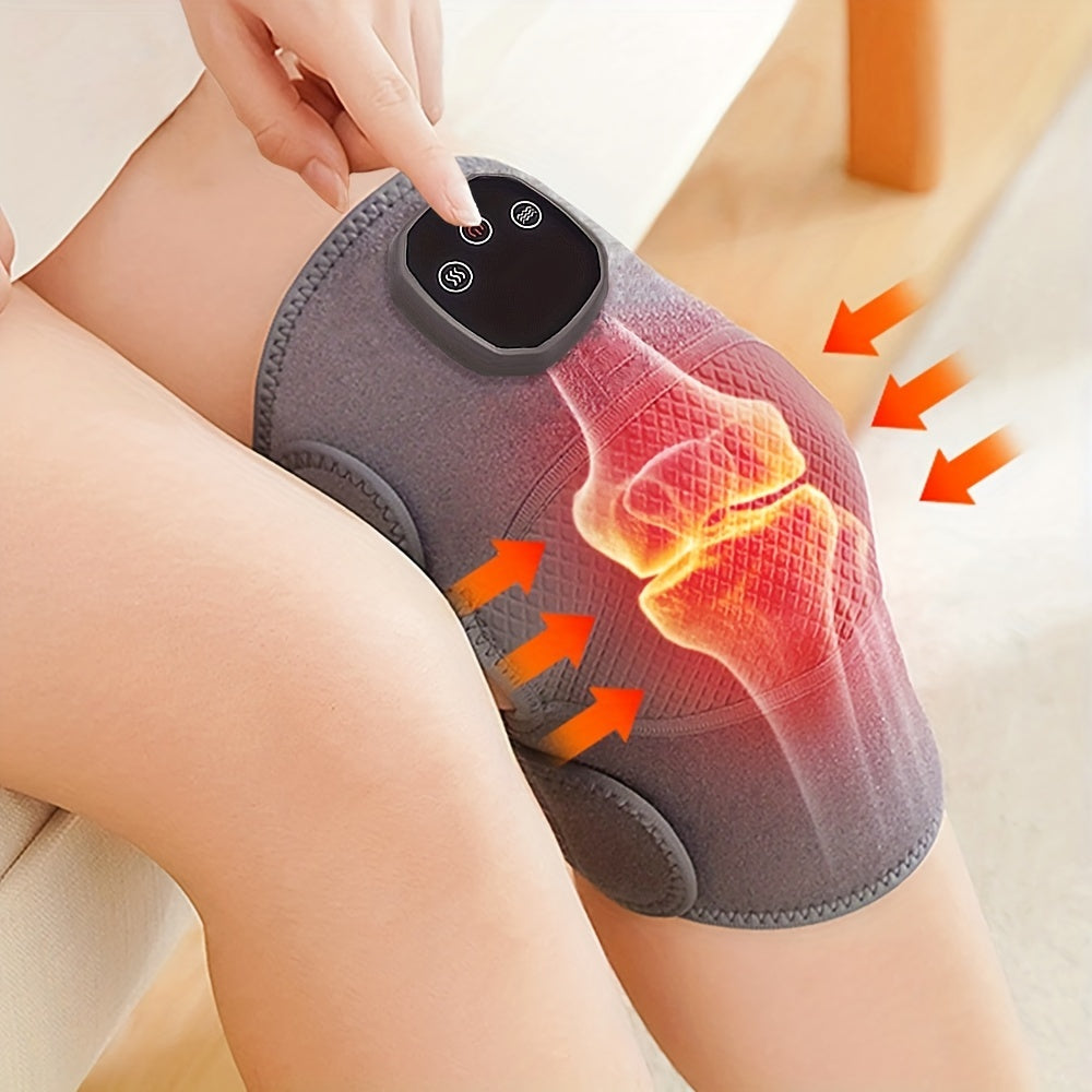 Drahtloses 3-in-1 Knie-, Schulter- und Ellenbogen-Heizkissen-Massager mit Heiz- und Vibrationsfunktionen